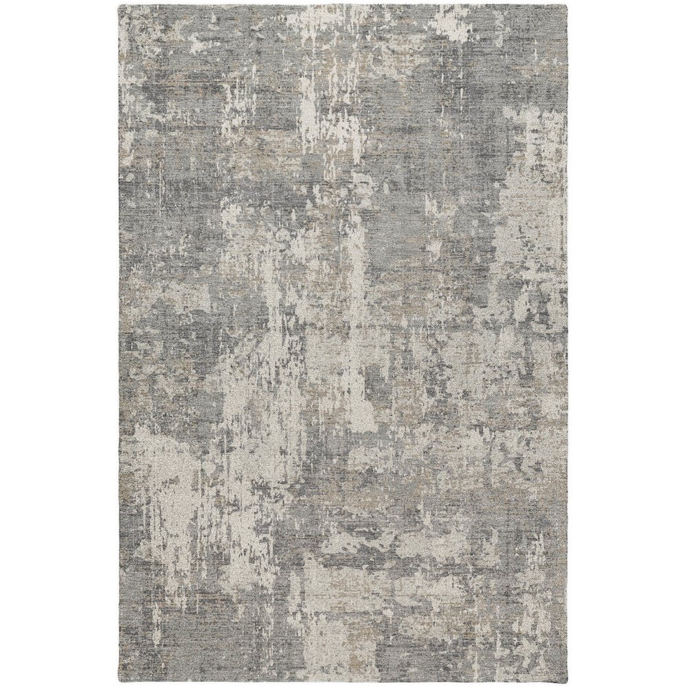 Luxury Washable Indoor/Outdoor Kochi Gray 5' x 7'6" Rug. Picture 1