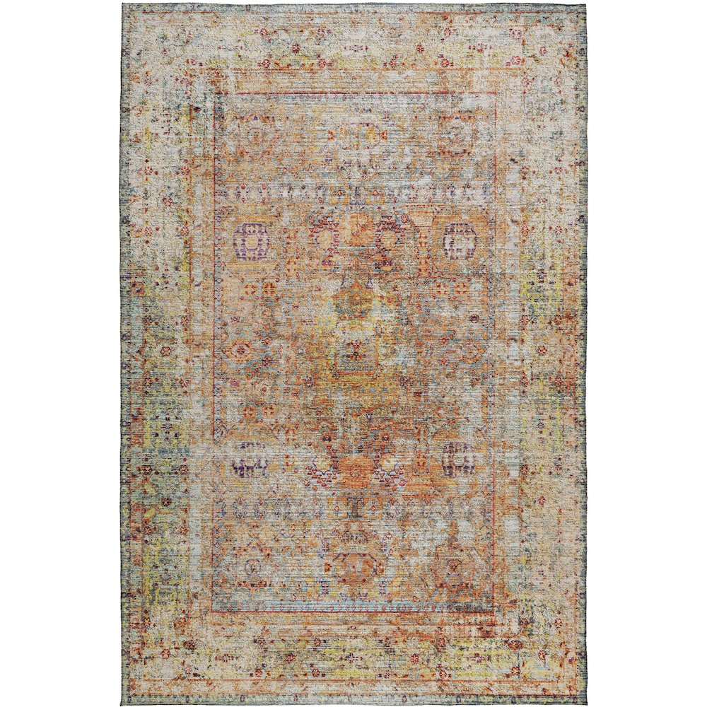Indoor/Outdoor Karaj Coral 5' x 7'6" Rug. Picture 1