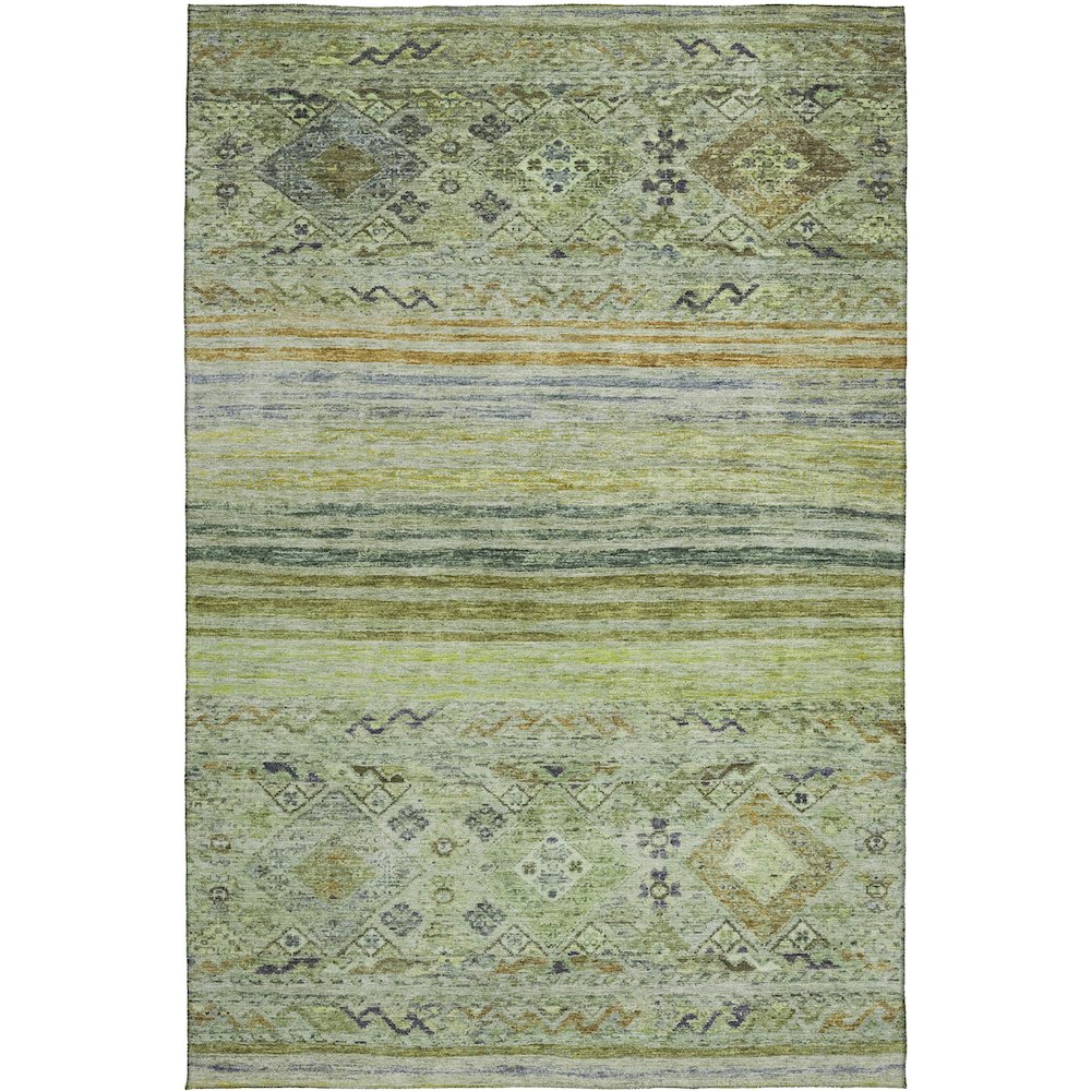 Indoor/Outdoor Karaj Aloe 5' x 7'6" Rug. Picture 1