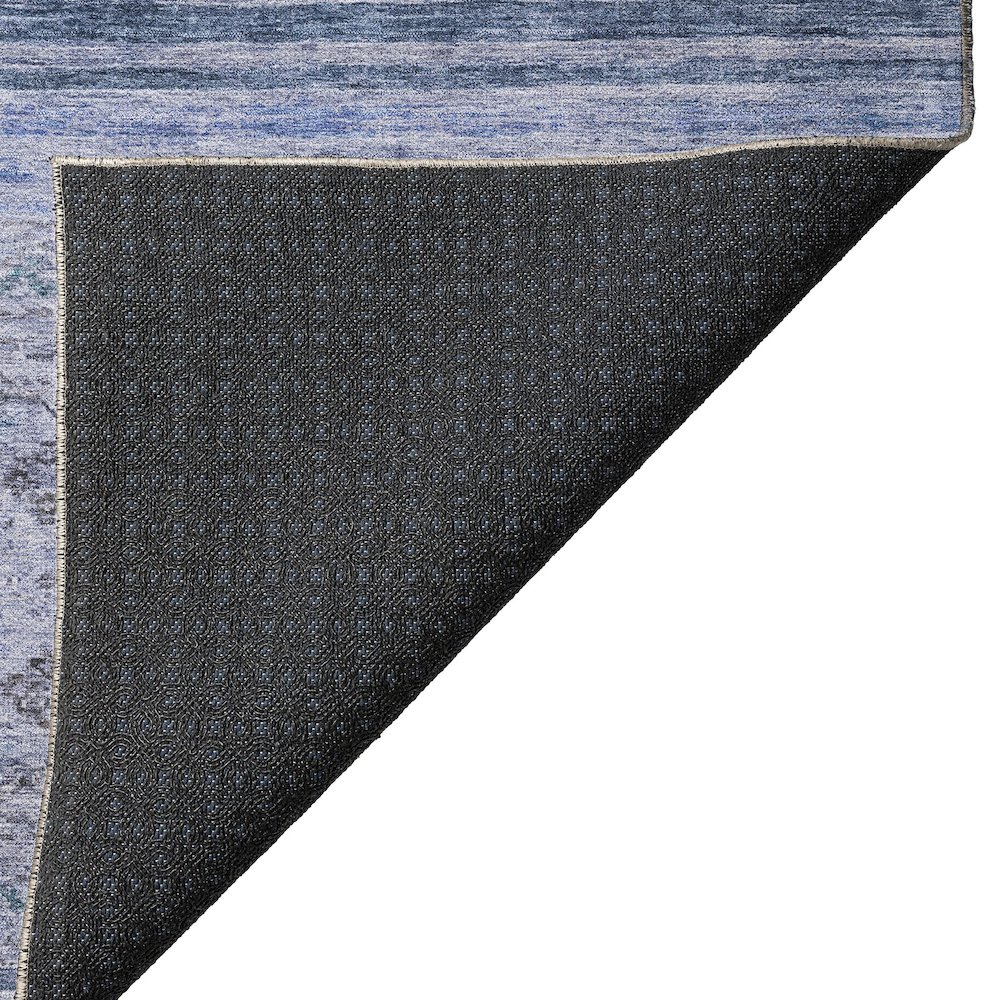 Indoor/Outdoor Karaj Blue 2'6" x 3'10" Rug. Picture 4