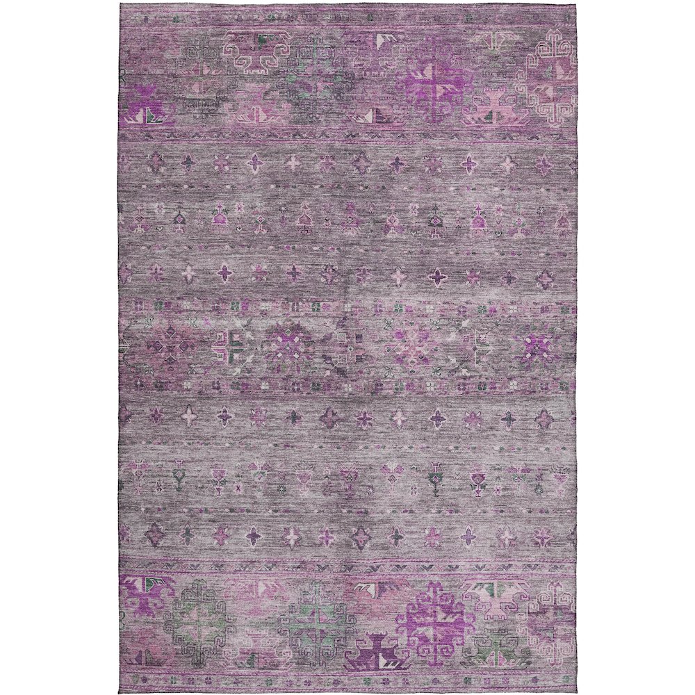 Indoor/Outdoor Karaj Purple 5' x 7'6" Rug. Picture 1