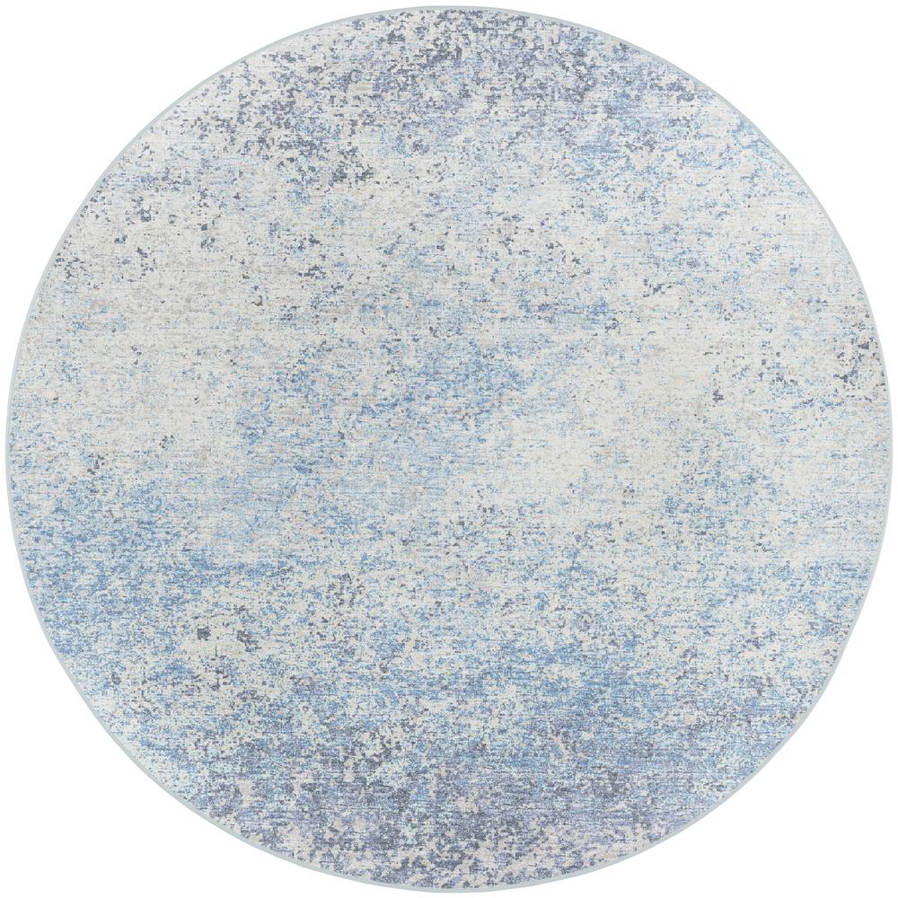 Winslow WL3 Sky 6' x 6' Round Rug. Picture 1