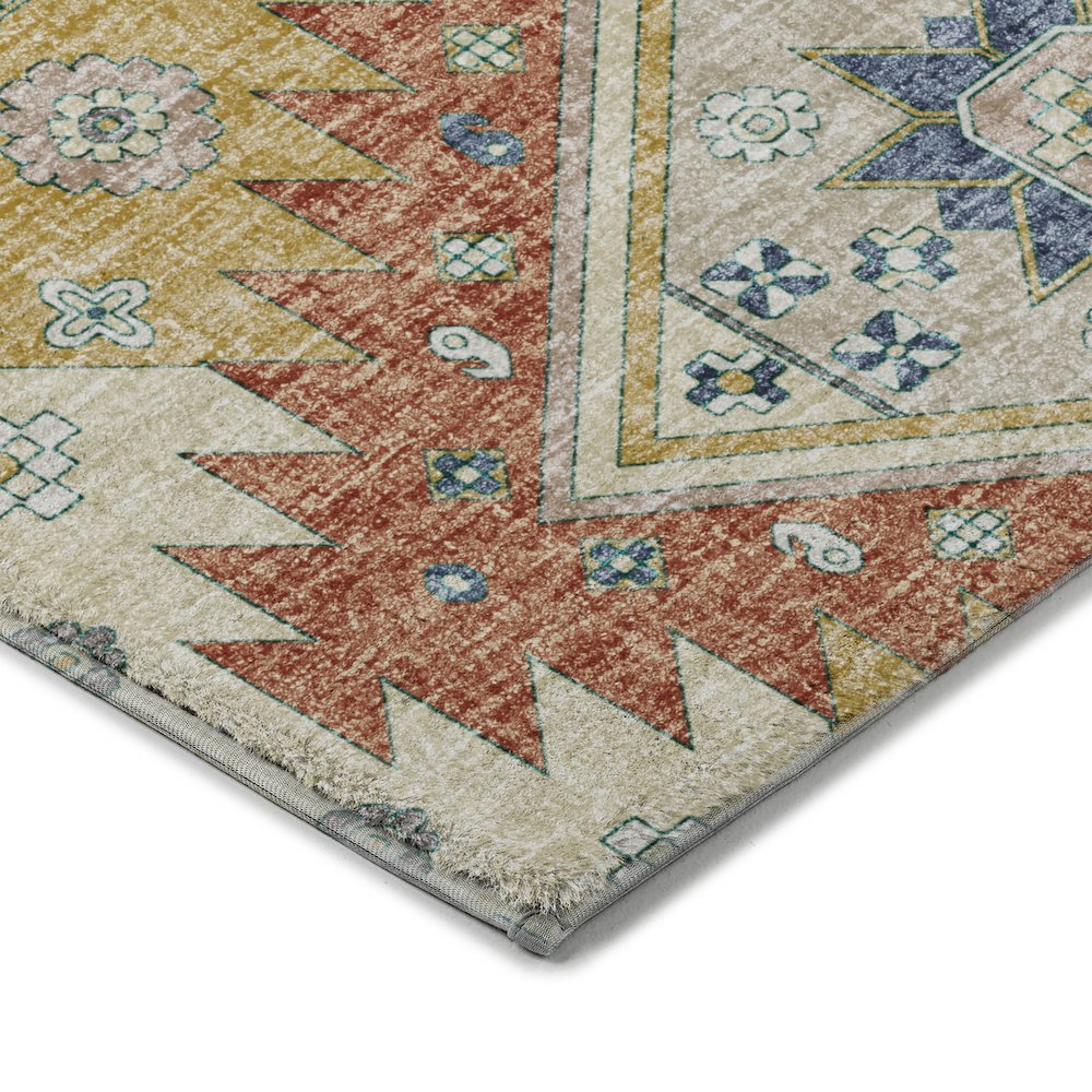 Luxury Washable Lorenzo Ivory 2'6" x 3'10" Rug. Picture 2