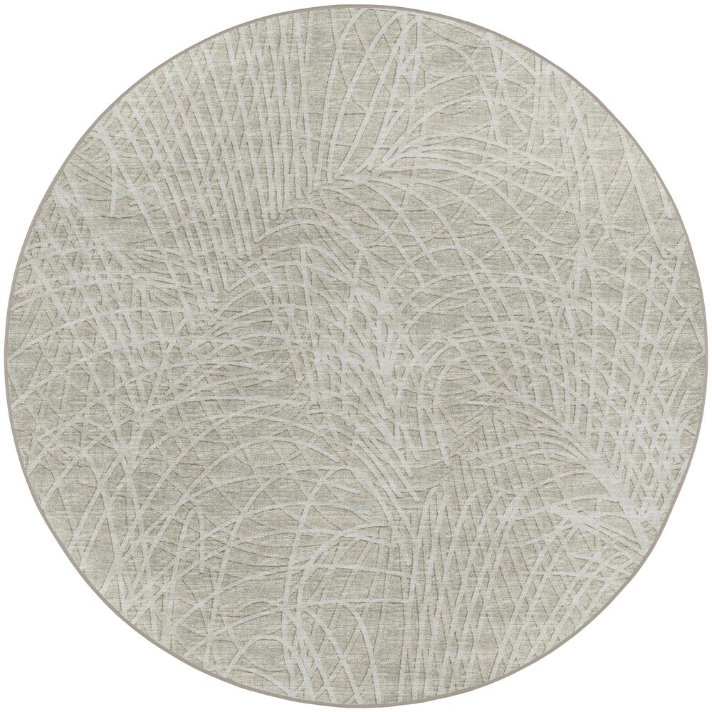 Winslow WL2 Taupe 6' x 6' Round Rug. Picture 1