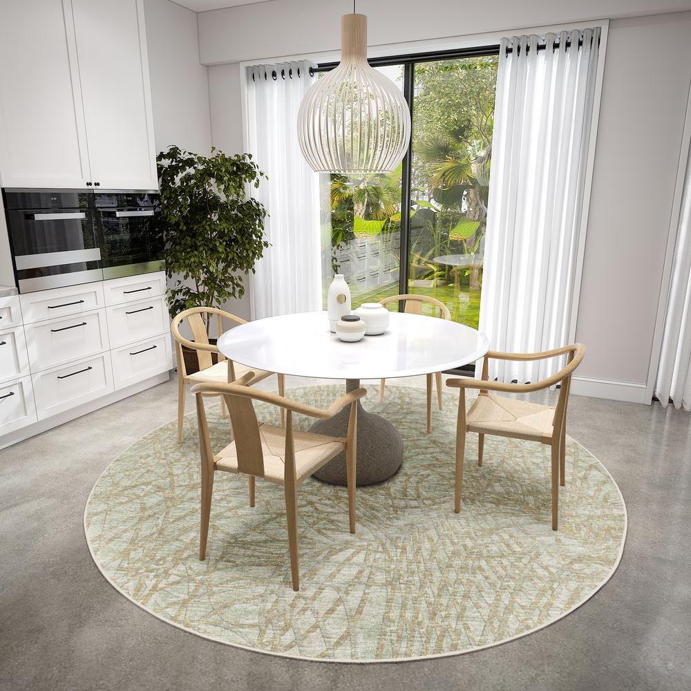 Winslow WL2 Aloe 6' x 6' Round Rug. Picture 2