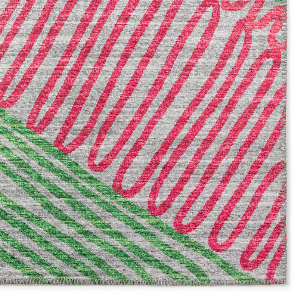 Yuma Pink Transitional Abstract 10' x 14' Area Rug Pink AYU41. Picture 2