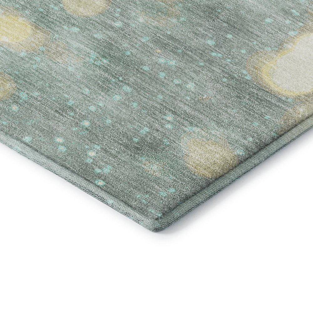 Luxury Washable Indoor/Outdoor Merry & Bright Skydust 2'6" x 3'10" Rug. Picture 2