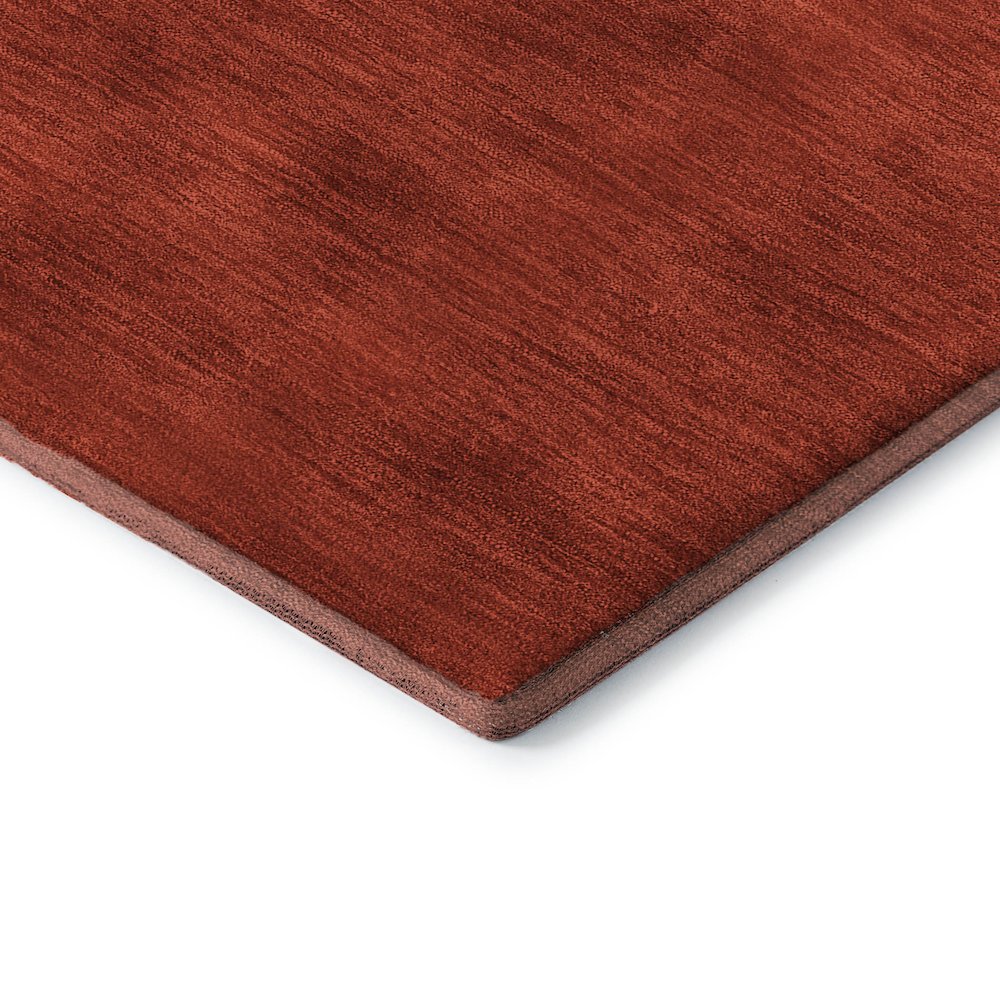 Luxury Washable Indoor/Outdoor Merry & Bright Red 2'6" x 3'10" Rug. Picture 2