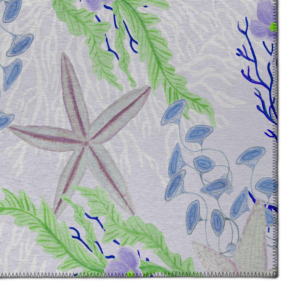 Indoor/Outdoor Surfside ASR31 Blue Washable 2'3" x 7'6" Runner Rug. Picture 3