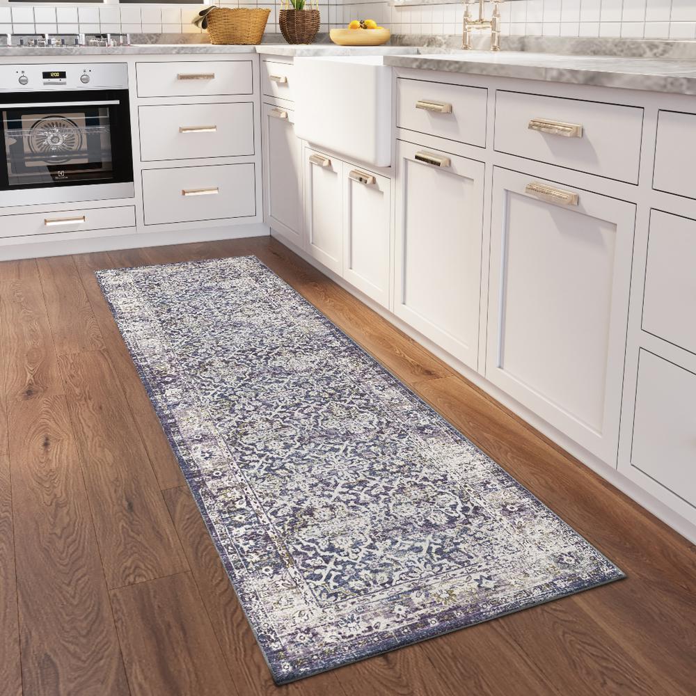 Jericho JC3 Violet 2'6" x 12' Runner Rug. Picture 2