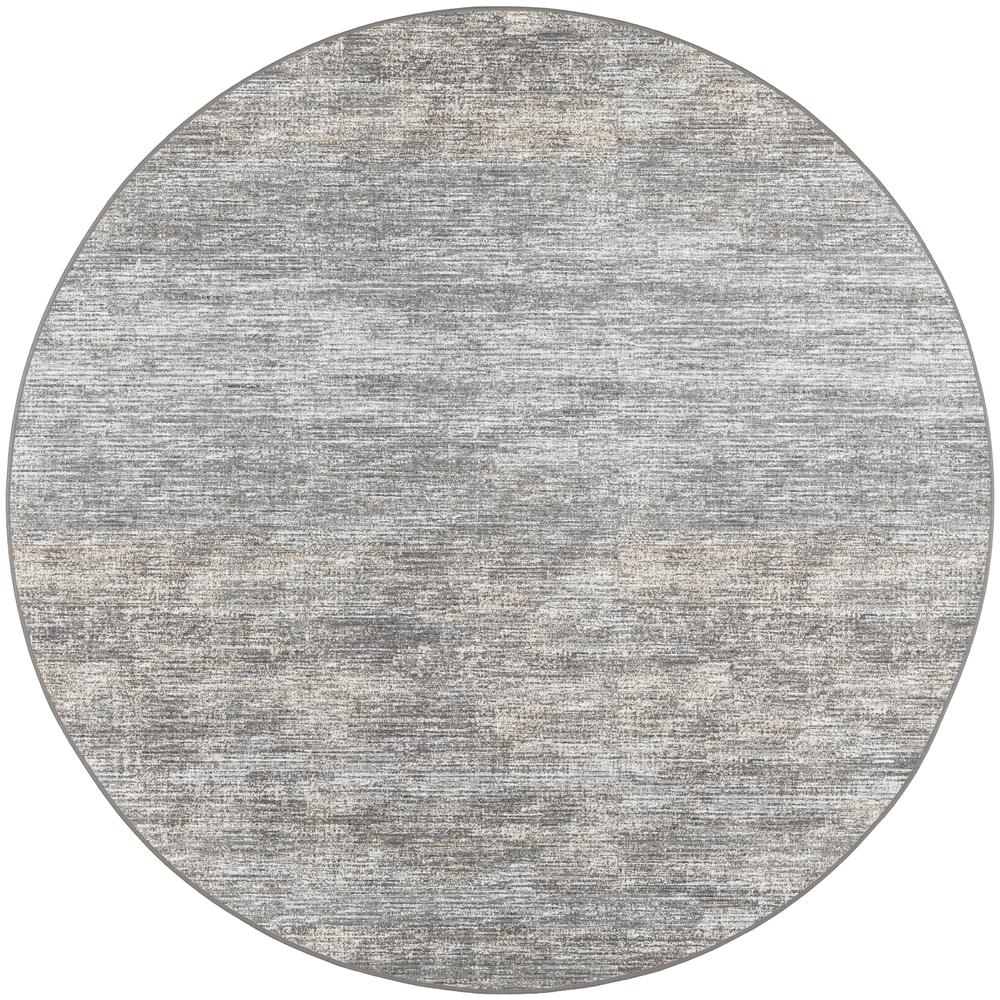 Ciara CR1 Graphite 6' x 6' Round Rug. Picture 1