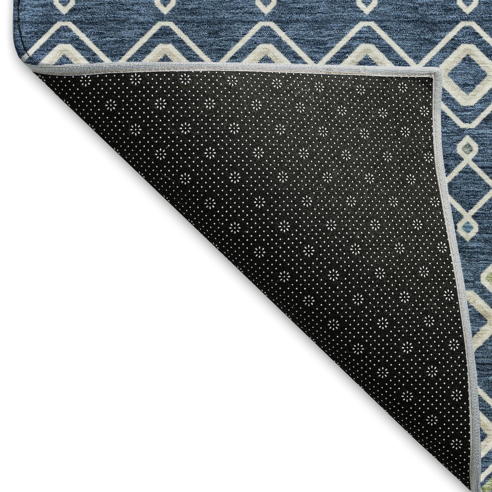 Machine Washable Indoor/Outdoor Neo Navy 2'6" x 3'10" Rug. Picture 4
