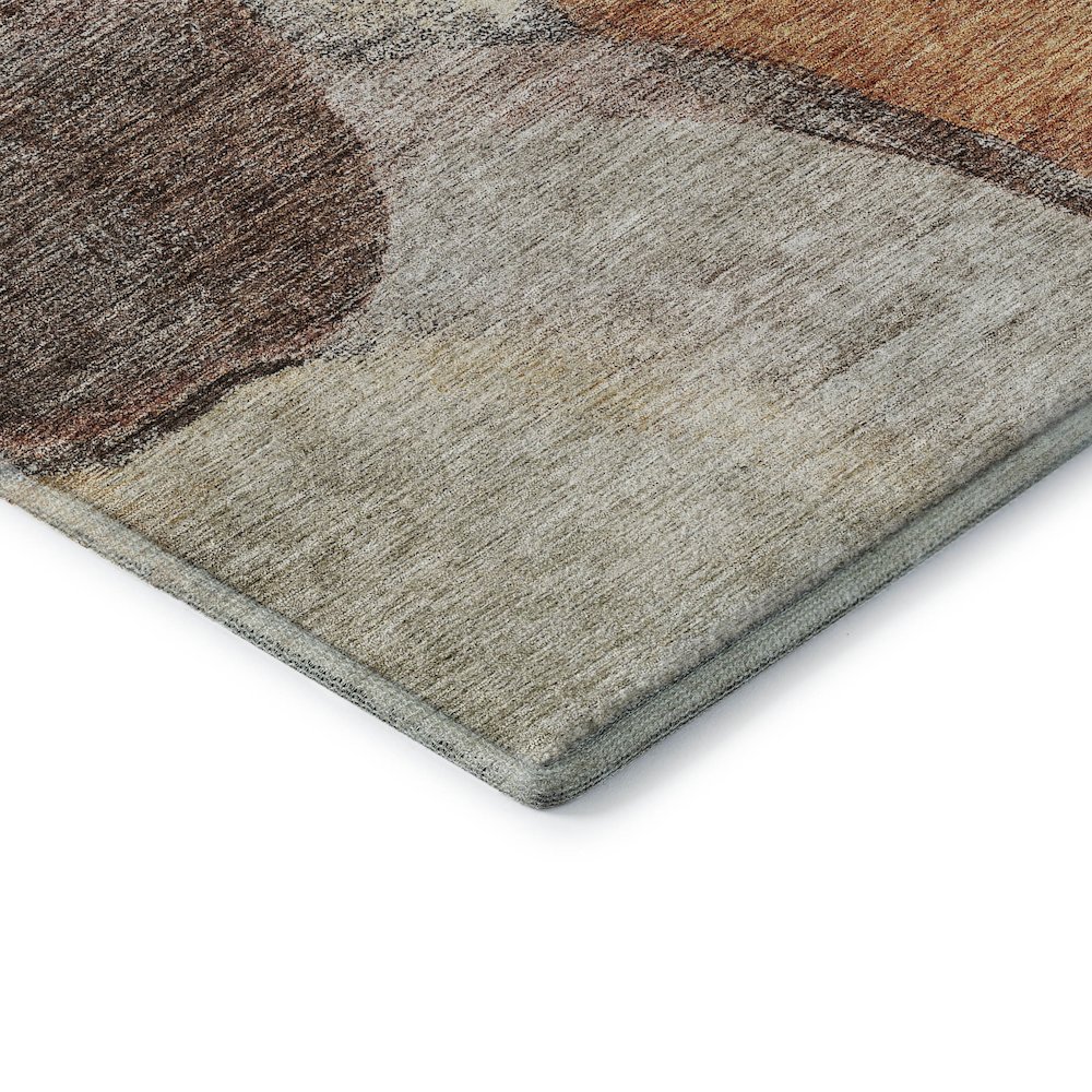 Machine Washable Indoor/Outdoor Neo Coffee 2'6" x 3'10" Rug. Picture 2