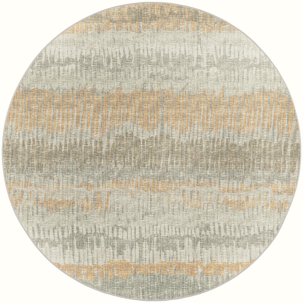 Winslow WL4 Khaki 6' x 6' Round Rug. Picture 1