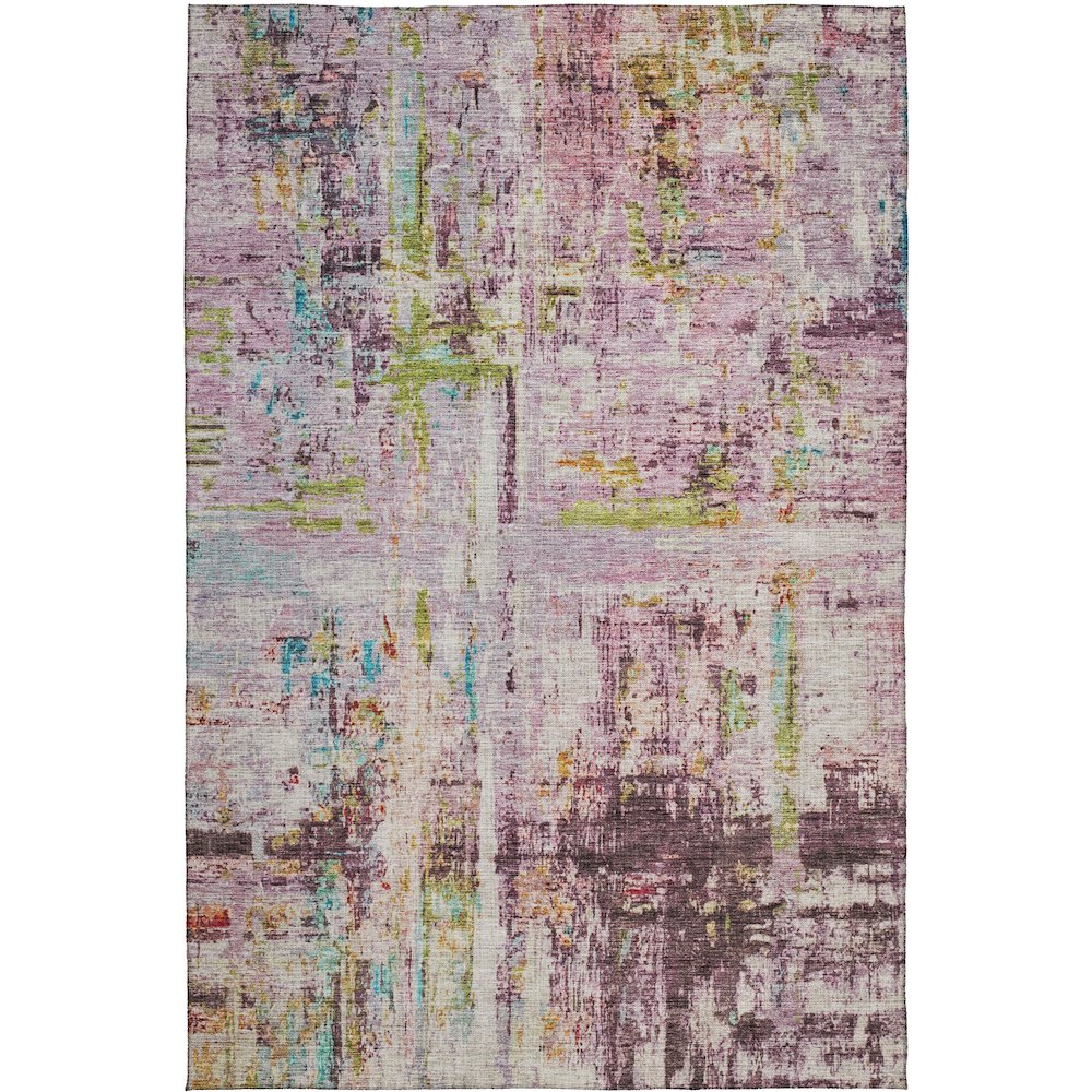 Indoor/Outdoor Nouveau Lavender 5' x 7'6" Rug. Picture 1