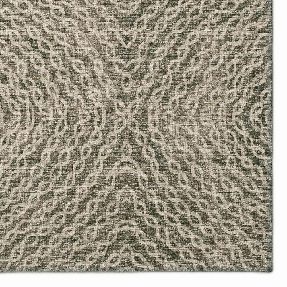 Bravado Mocha Transitional Geometric 10' x 14' Area Rug Mocha ABV33. Picture 2