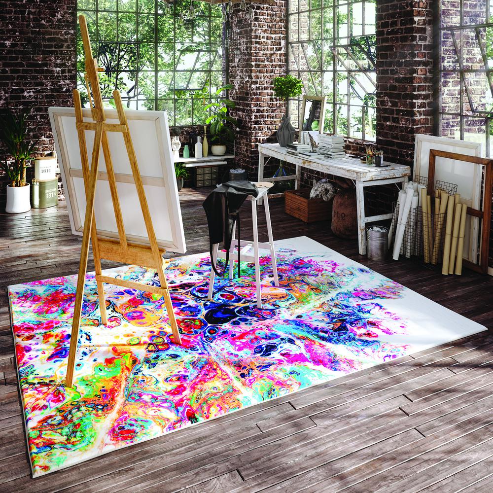 Kikiamo KK1 Carnival 3' x 5' Rug. Picture 2