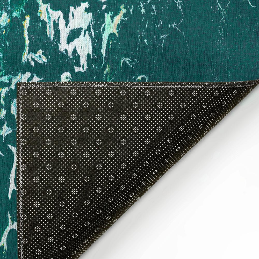 Karina Green Modern Abstract 10' x 14' Area Rug Green AKC40. Picture 4