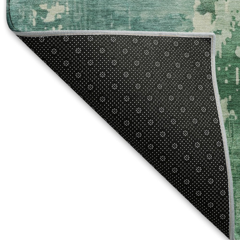 Machine Washable Indoor/Outdoor Pacifica Emerald 2'6" x 3'10" Rug. Picture 4
