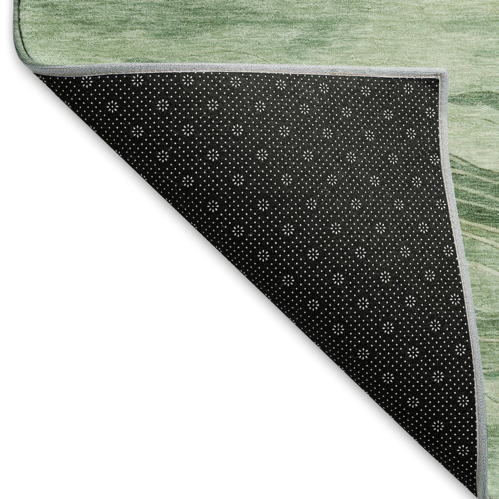 Machine Washable Indoor/Outdoor Pacifica Green 2'6" x 3'10" Rug. Picture 4