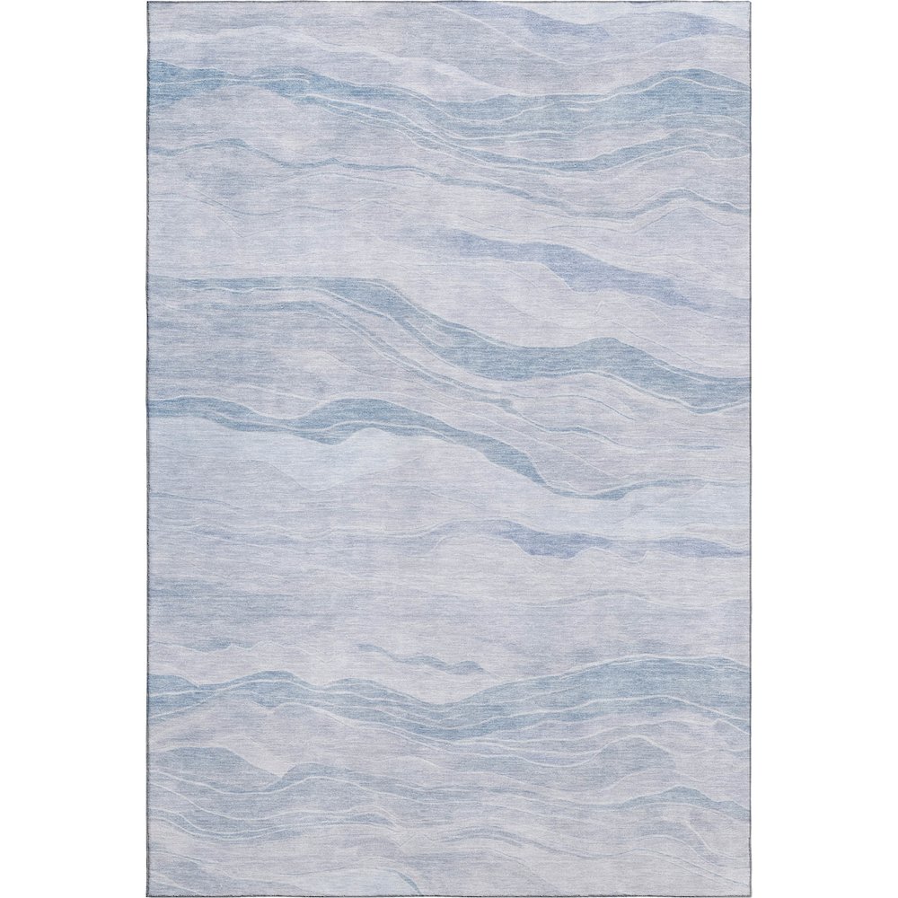 Machine Washable Indoor/Outdoor Pacifica Sky 5' x 7'6" Rug. Picture 1