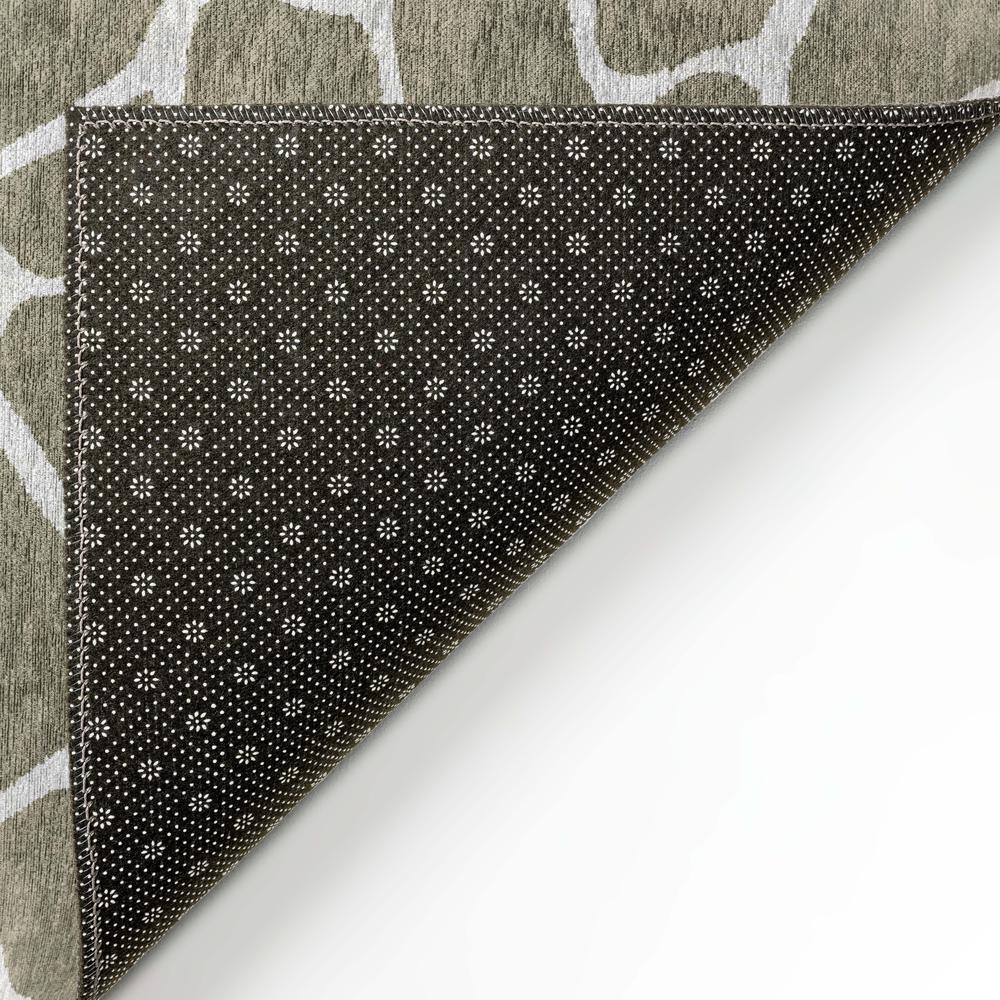 Safari Taupe Animal Animal Print 10' x 14' Area Rug Taupe ASF34. Picture 4