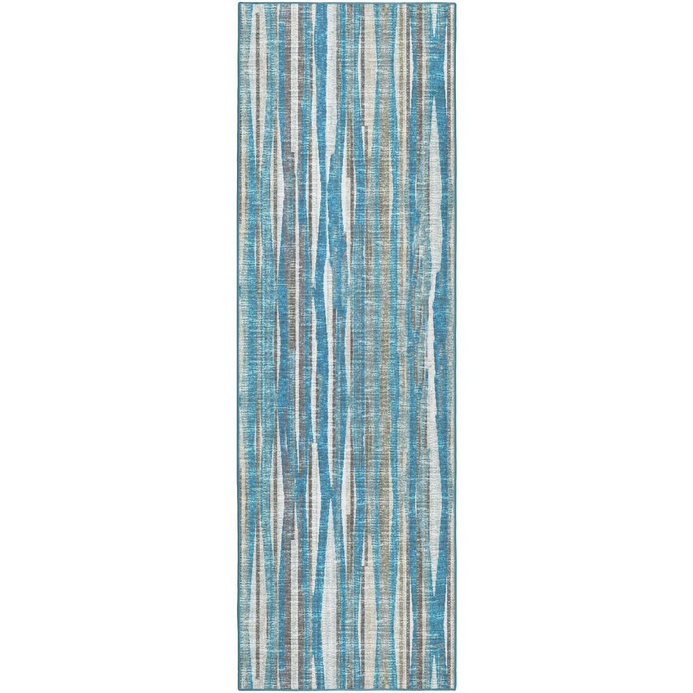 Amador AA1 Sky 2'6" x 12' Runner Rug. Picture 1