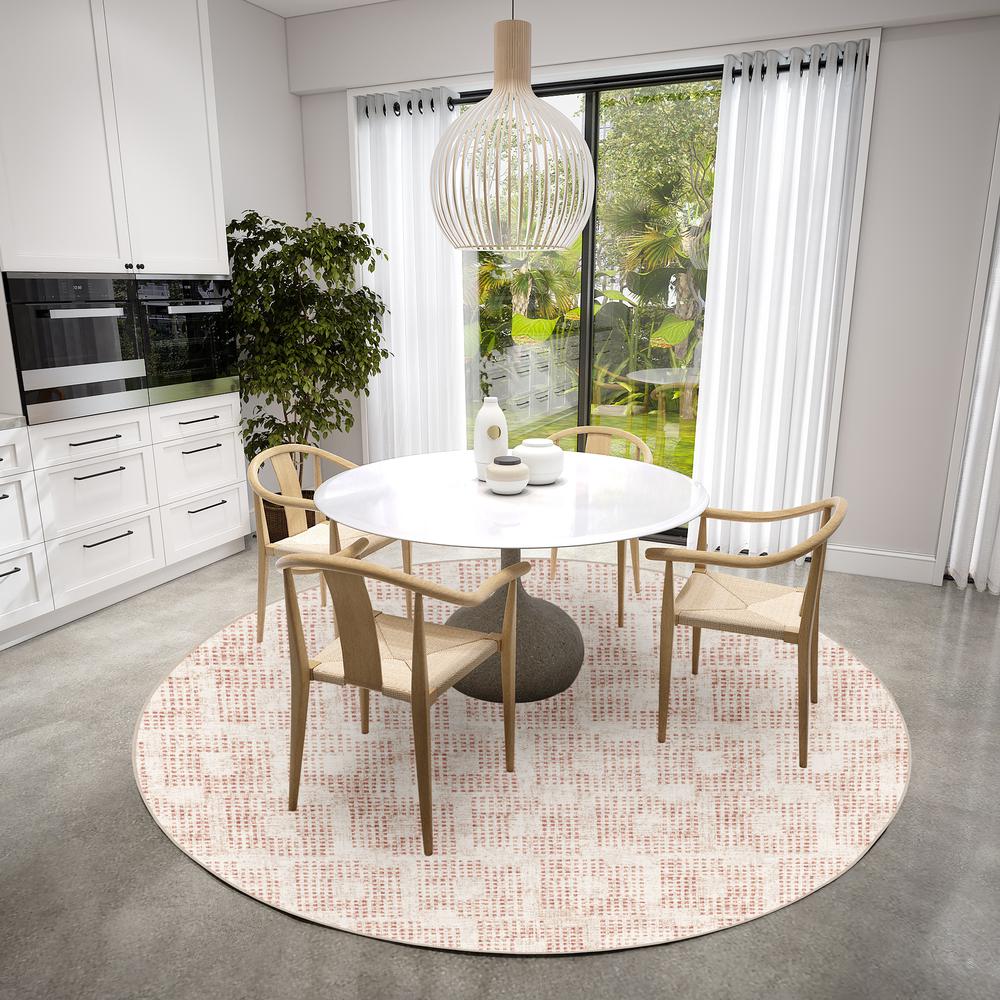 Delano DA1 Linen 6' x 6' Round Rug. Picture 2
