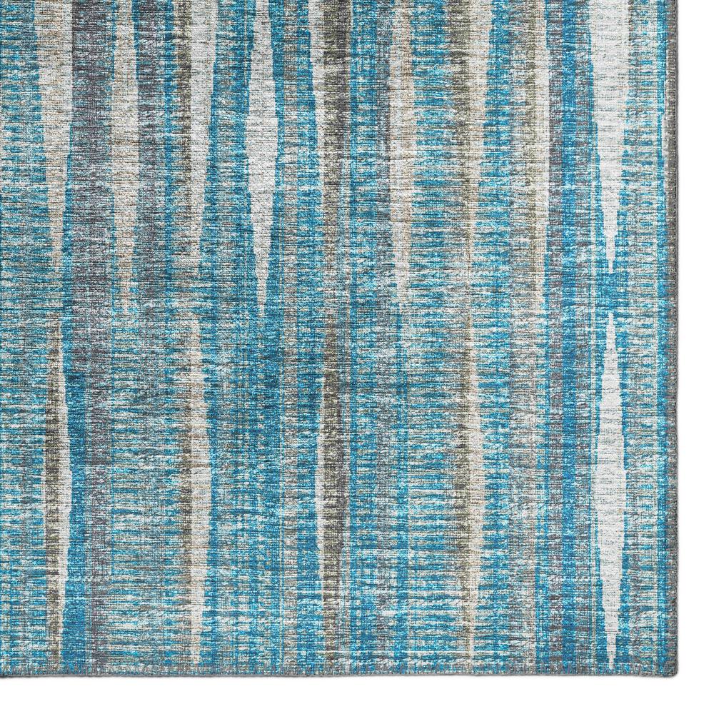 Waverly Blue Contemporary Striped 10' x 14' Area Rug Blue AWA31. Picture 2