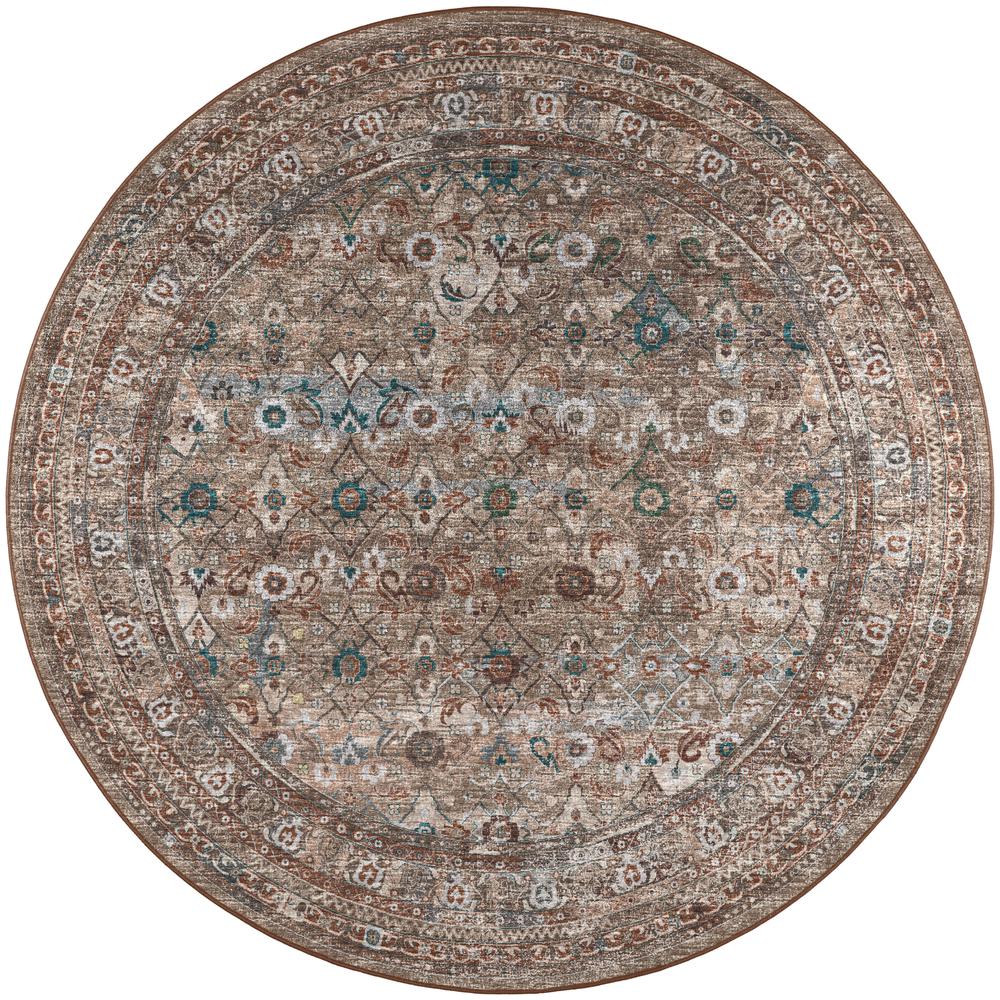 Jericho JC7 Latte 6' x 6' Round Rug. Picture 1