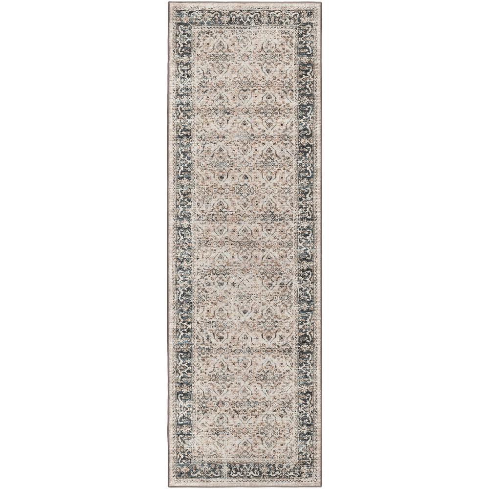 Jericho JC10 Taupe 2'6" x 12' Runner Rug. Picture 1