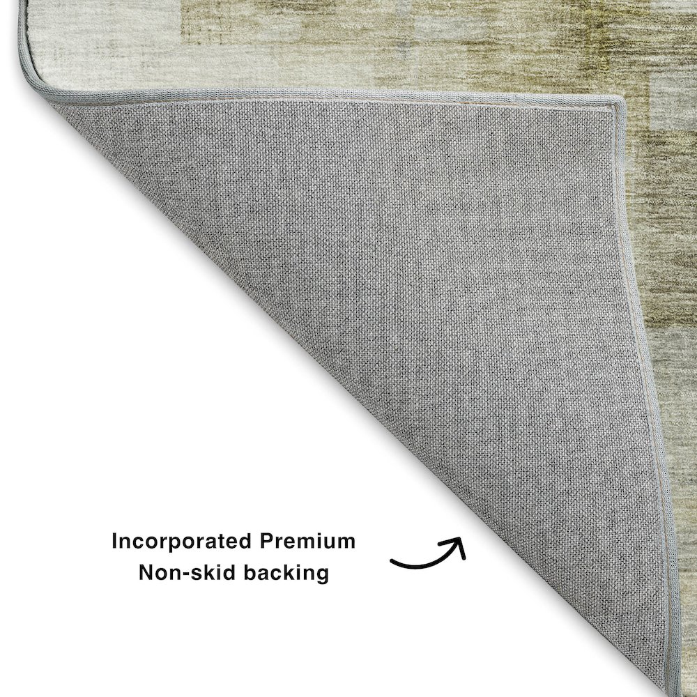 Luxury Washable Indoor/Outdoor Ravenna Taupe 2'6" x 3'10" Rug. Picture 4