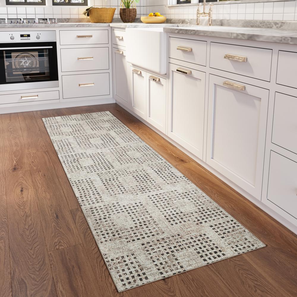 Delano DA1 Ivory 2'6" x 12' Runner Rug. Picture 2