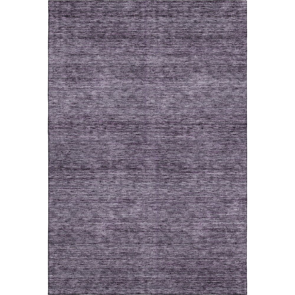 Luxury Washable Indoor/Outdoor Soft Essentials SE1 Purple 5' x 7'6" Rug. Picture 1