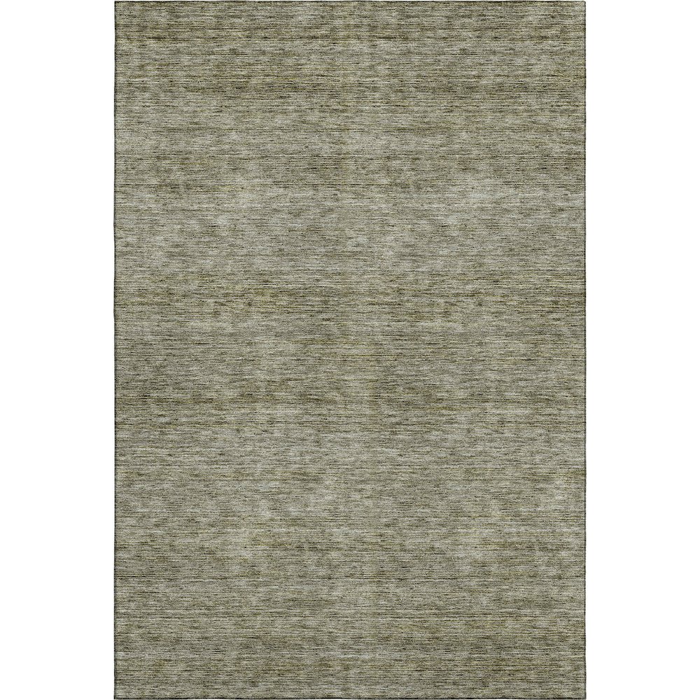 Luxury Washable Indoor/Outdoor Soft Essentials SE1 Green 5' x 7'6" Rug. Picture 1