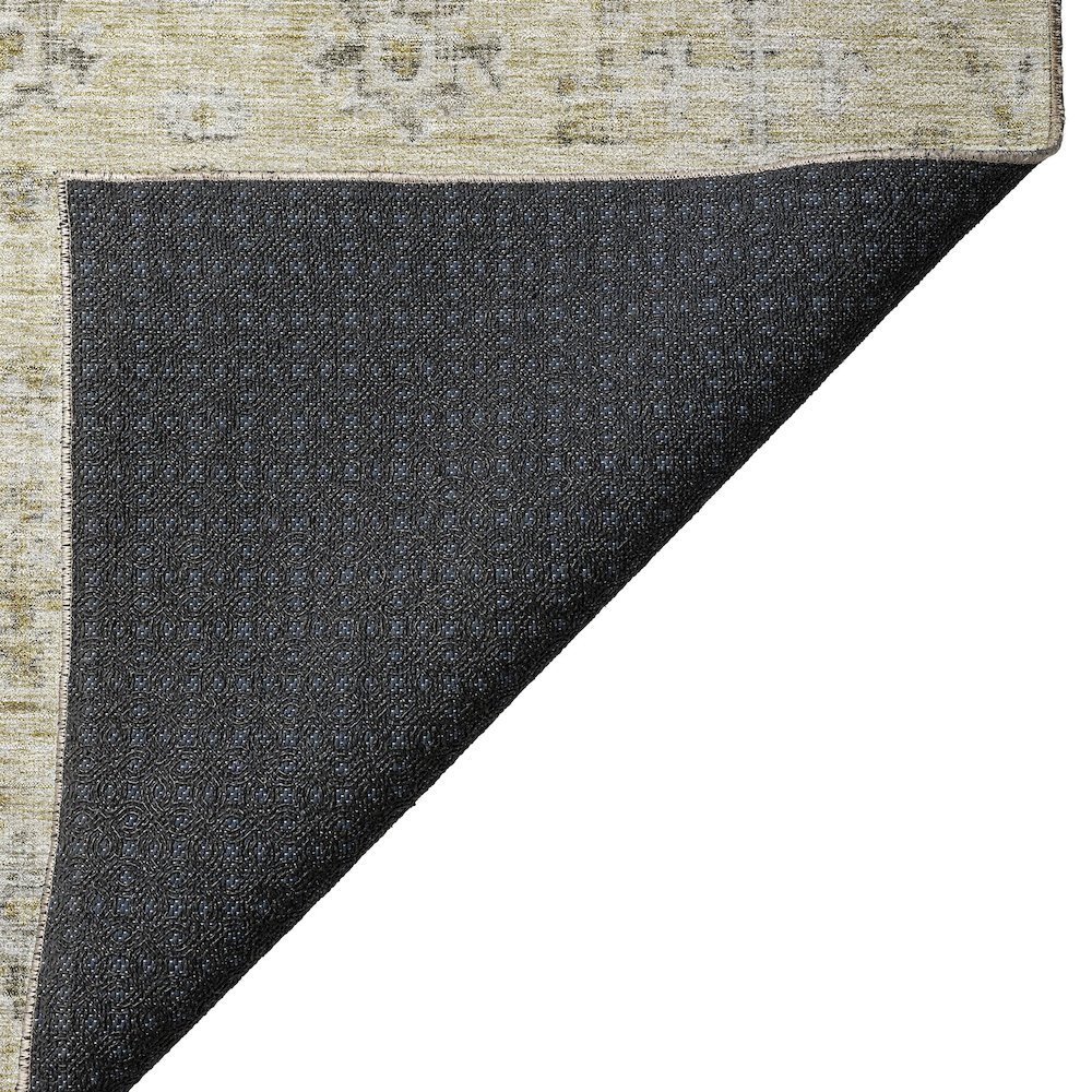 Luxury Washable Indoor/Outdoor Solace Beige 2'6" x 3'10" Rug. Picture 4