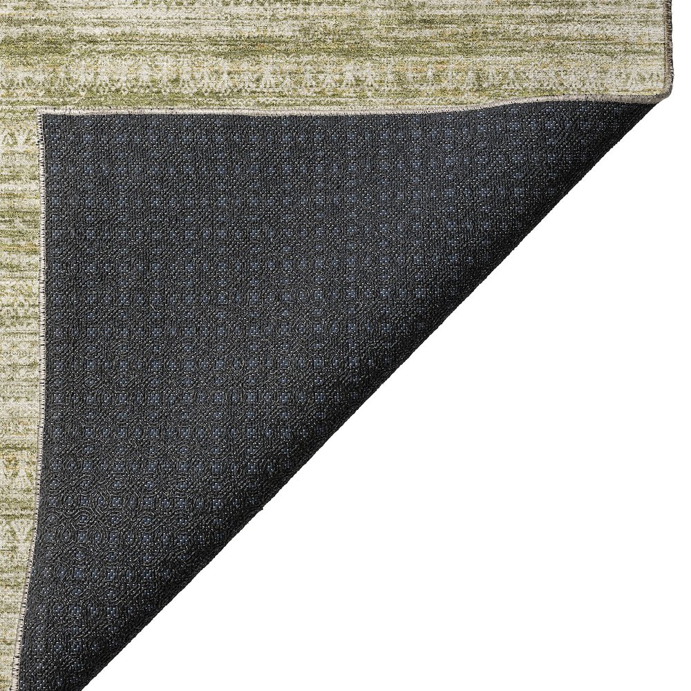 Luxury Washable Indoor/Outdoor Solace Aloe 2'6" x 3'10" Rug. Picture 4