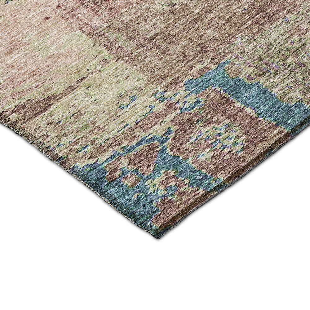 Luxury Washable Indoor/Outdoor Solace Blush 2'6" x 3'10" Rug. Picture 2