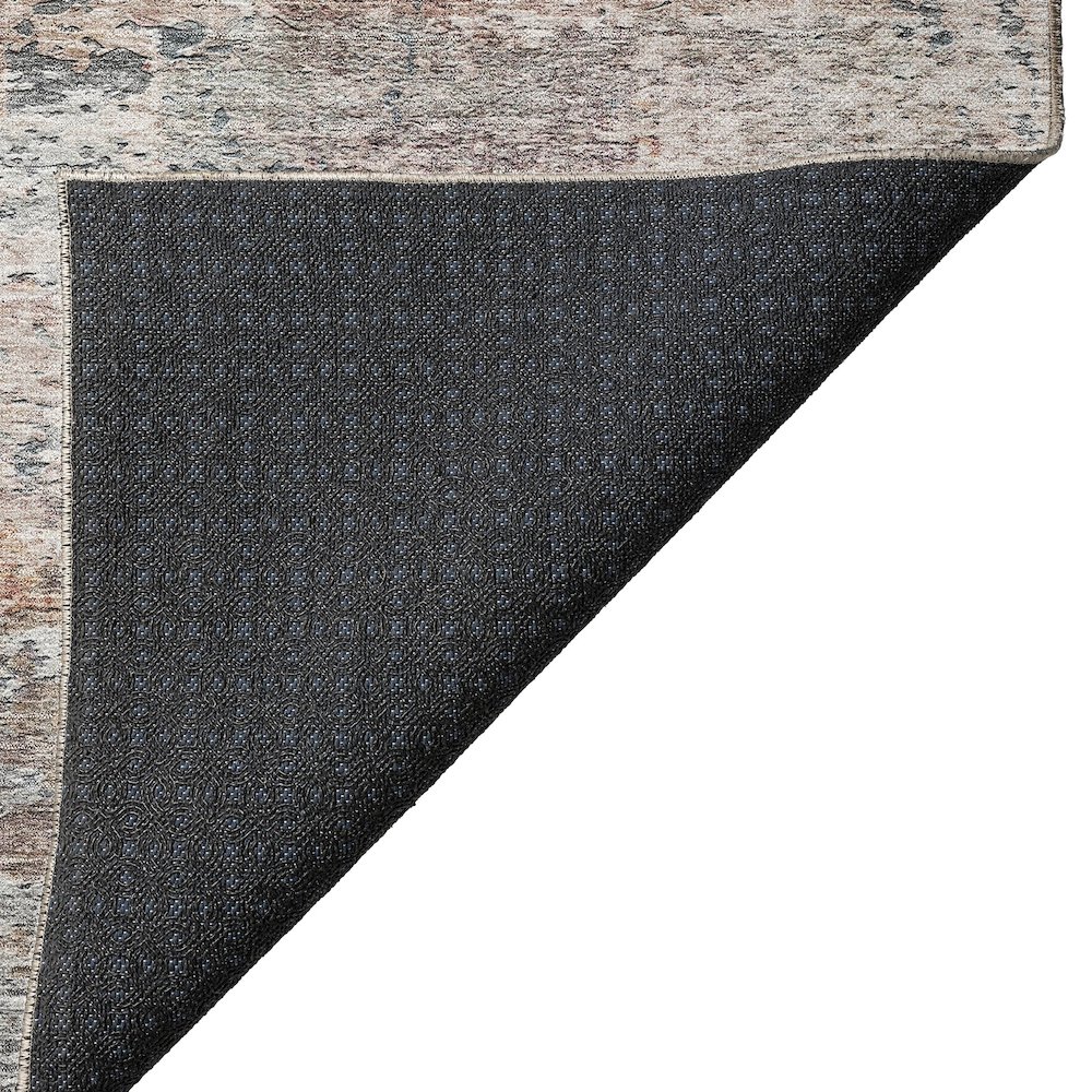 Luxury Washable Indoor/Outdoor Solace Gray 2'6" x 3'10" Rug. Picture 4
