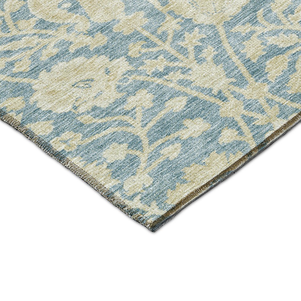 Luxury Washable Indoor/Outdoor Solace Sky 2'6" x 3'10" Rug. Picture 2