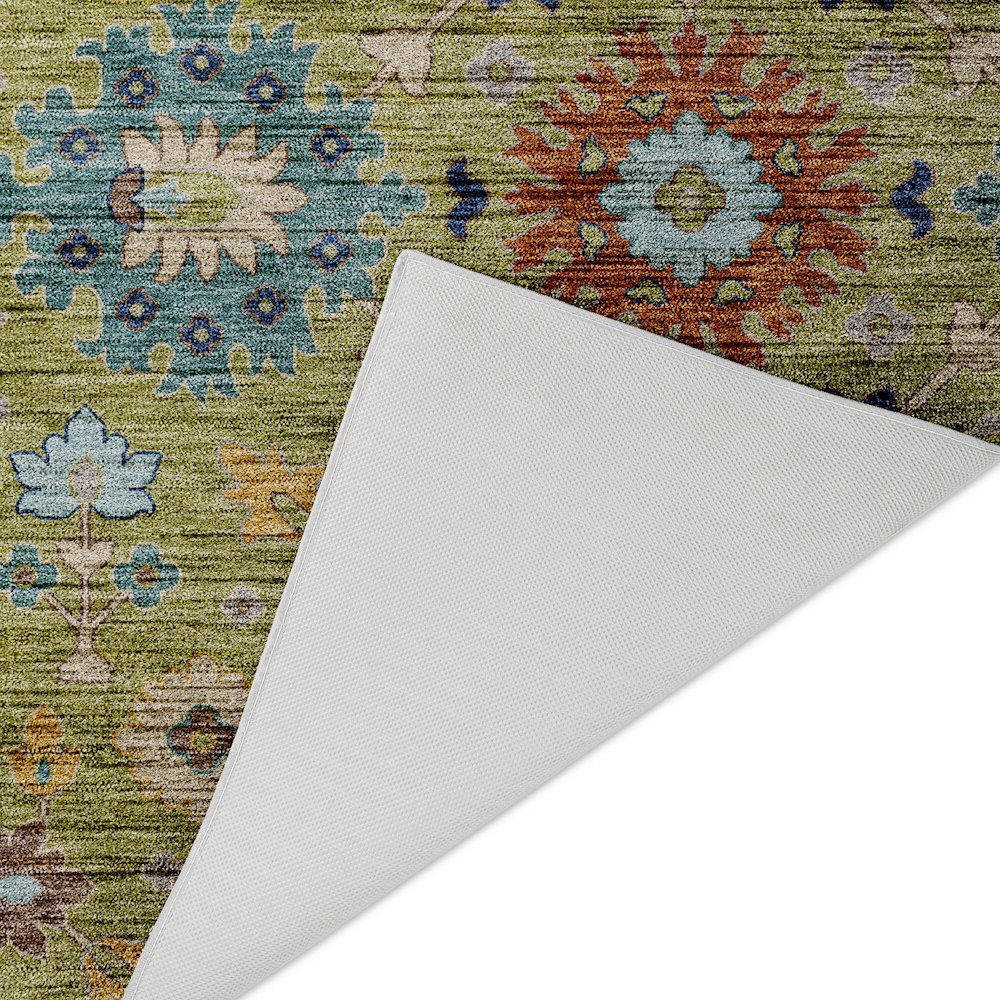 Indoor/Outdoor Silk Road Aloe 2'6" x 3'10" Rug. Picture 4