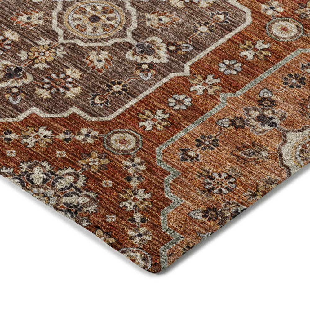 Indoor/Outdoor Silk Road Paprika 2'6" x 3'10" Rug. Picture 2