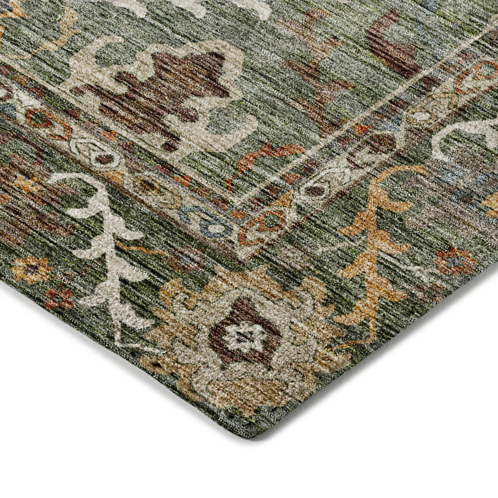 Indoor/Outdoor Silk Road Basil 2'6" x 3'10" Rug. Picture 2