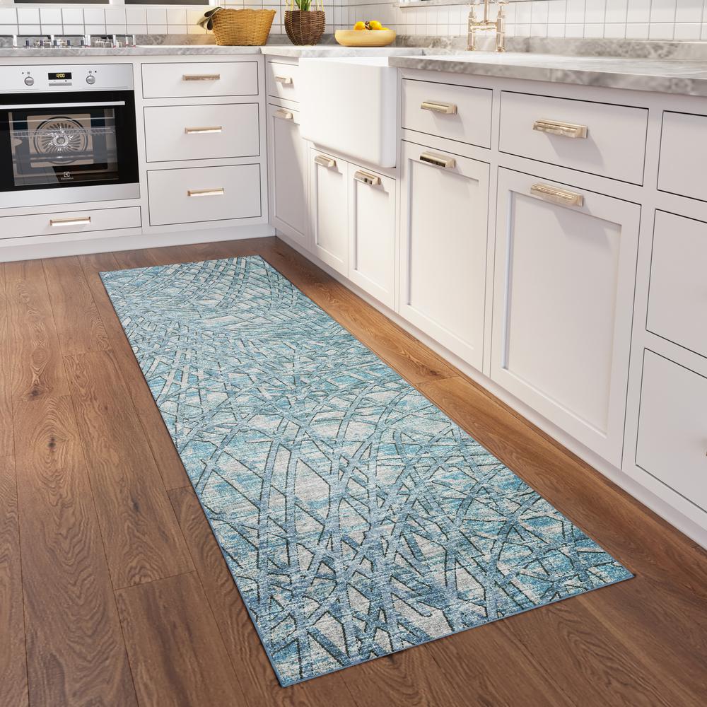 Winslow WL2 Indigo 2'6" x 12' Runner Rug. Picture 2