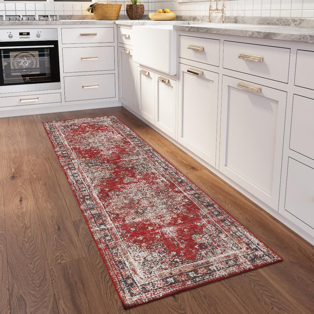 Jericho JC6 Garnet 2'6" x 12' Runner Rug. Picture 2