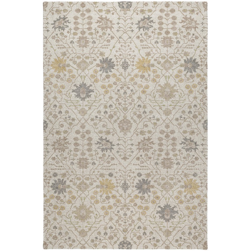 Luxury Washable Indoor/Outdoor Tabrook Ivory 5' x 7'6" Rug. Picture 1