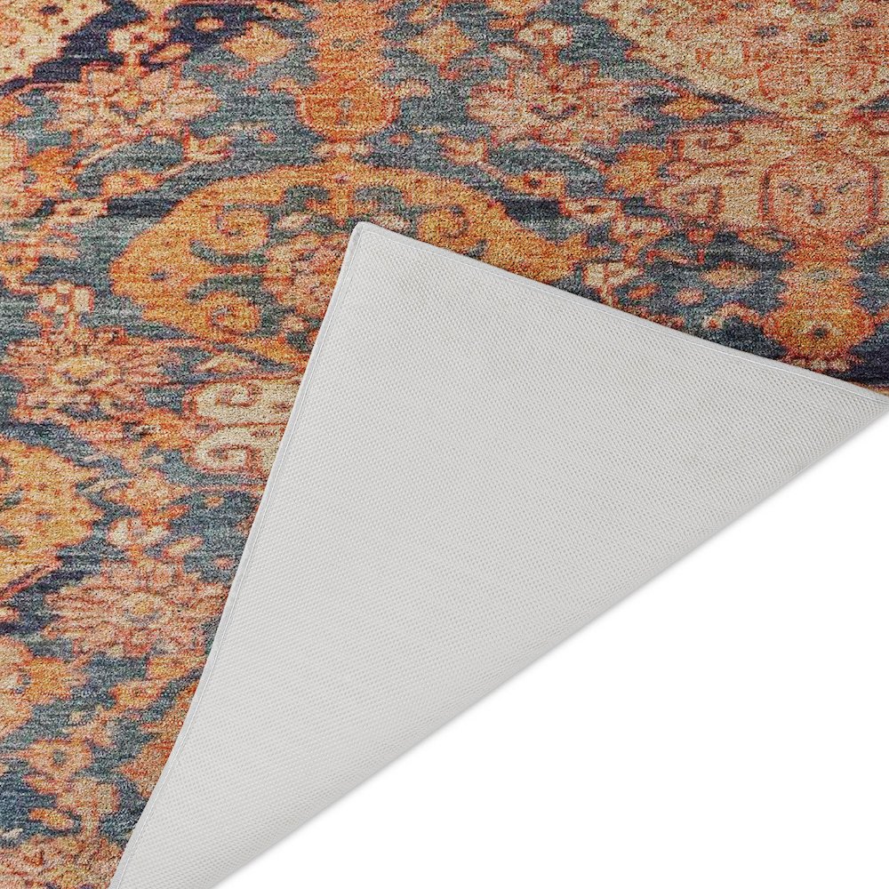 Luxury Washable Indoor/Outdoor Tabrook Terracotta 2'6" x 3'10" Rug. Picture 4