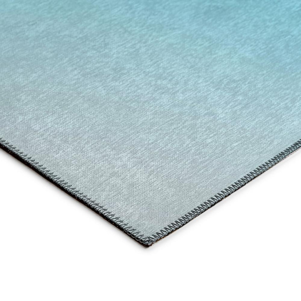Indoor/Outdoor Harpswell AHP32 Blue Washable 2'3" x 7'6" Runner Rug. Picture 4