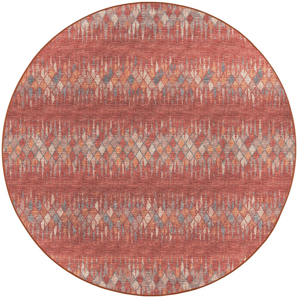 Winslow WL5 Paprika 6' x 6' Round Rug. Picture 1