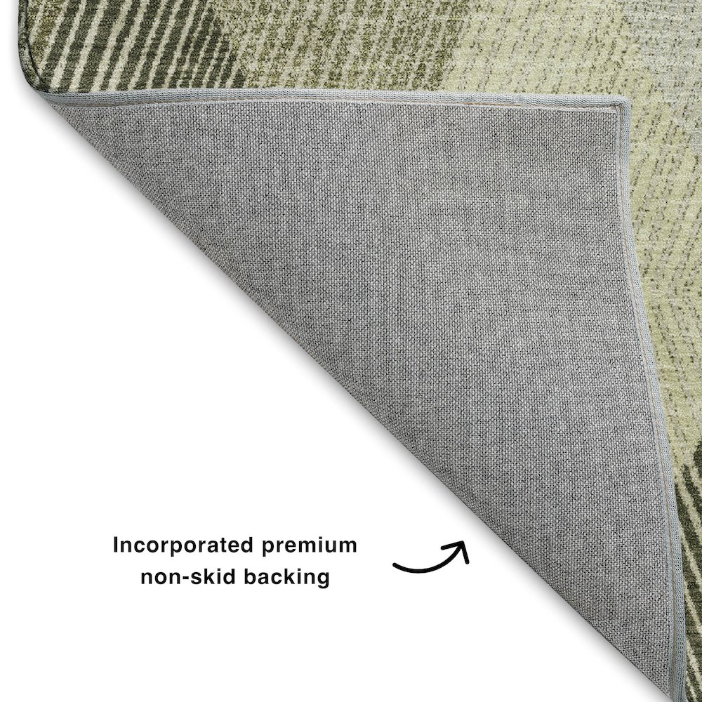 Luxury Washable Indoor/Outdoor The Reserve Fern 2'6" x 3'10" Rug. Picture 4
